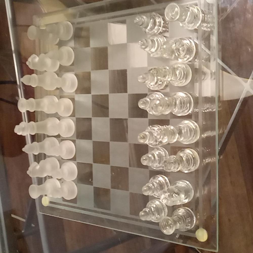 Decorative Glass Chess Board